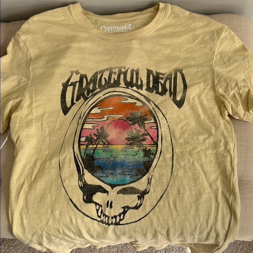 Lucky Brand Yellow Graphic Tee